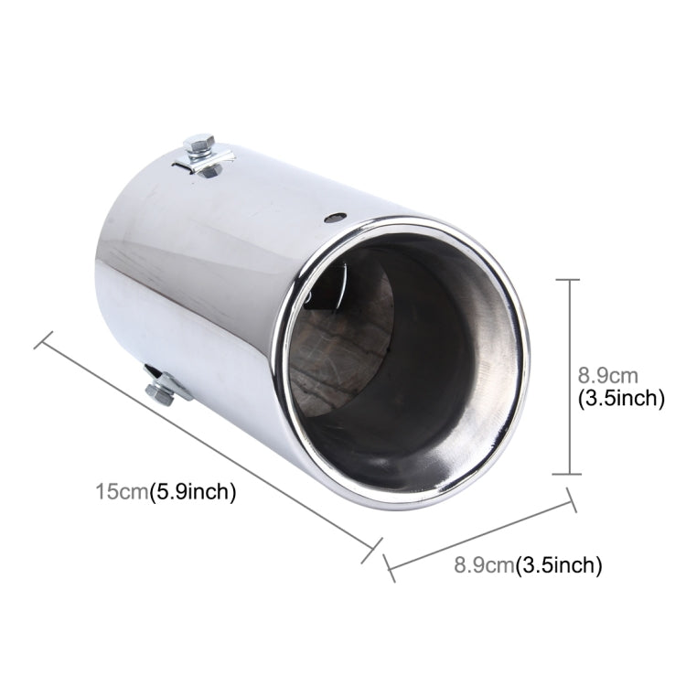 6115 Car Automobile Exhaust Pipe Muffler Modification Stainless Steel Tail Pipes (Inner Diameter 89mm)