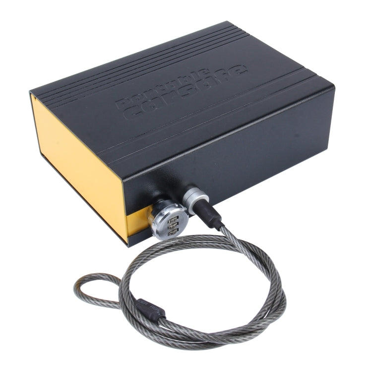 ADB-929 Portable Multi-functional Safe Storage Steel Plate Keyword Rotation Button Box