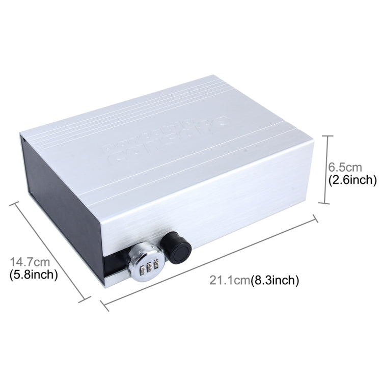 ADB-929 Portable Multi-functional Safe Storage Steel Plate Keyword Rotation Button Box