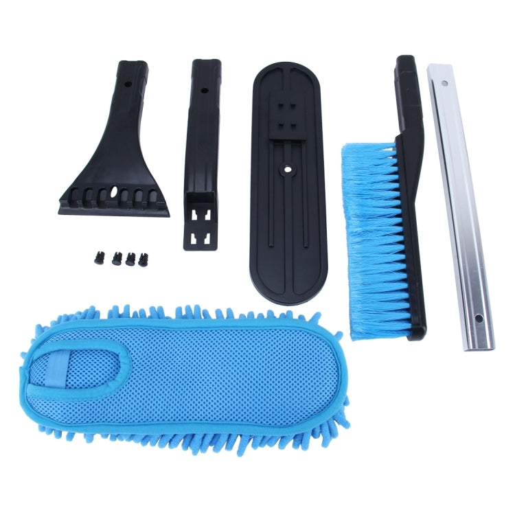 DM-010 3-in-1 Portable Snow Ice Removal Scraper Kit for Cars and Trucks, Ice Scraper+Snow Brush +Dash Duster Combination Any Two Head of the Three