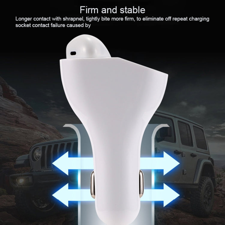 RV2 2 in 1 2.4A Dual USB Port Car Charger & V5.0 Bluetooth Headset, Support Hands-free Call