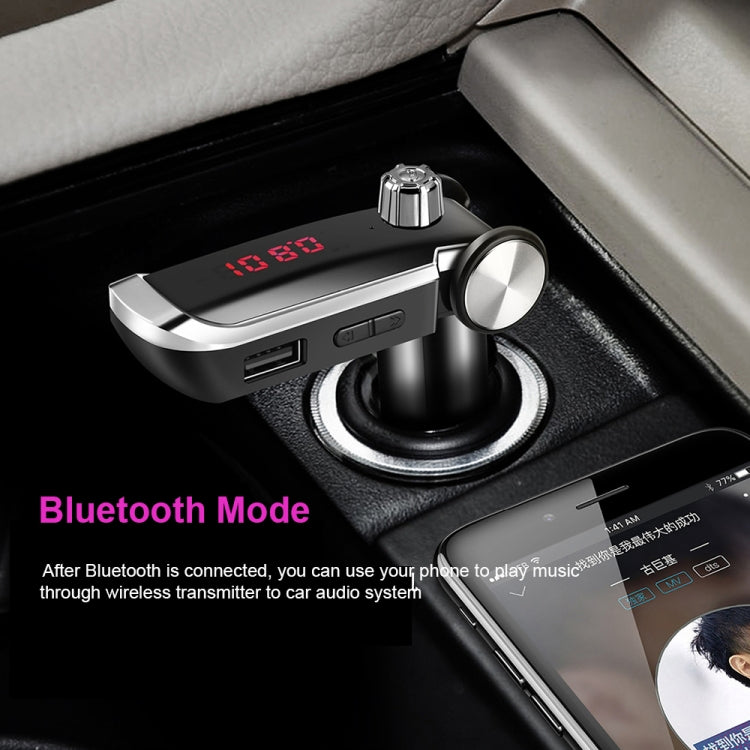 ZTB-018 Dual USB Charging Bluetooth FM Transmitter MP3 Player Car Kit, Support Hands-Free Call  & TF Card & U Disk