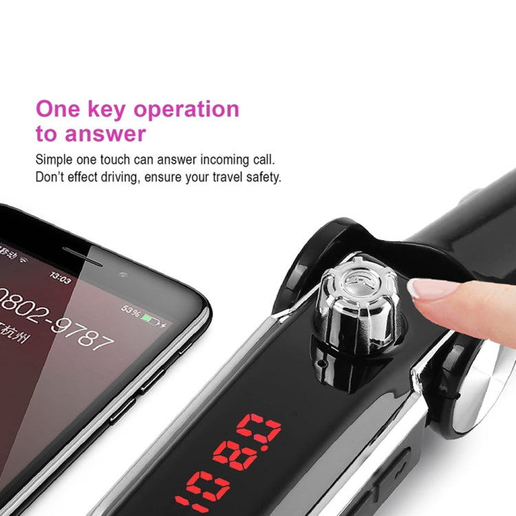 ZTB-018 Dual USB Charging Bluetooth FM Transmitter MP3 Player Car Kit, Support Hands-Free Call  & TF Card & U Disk