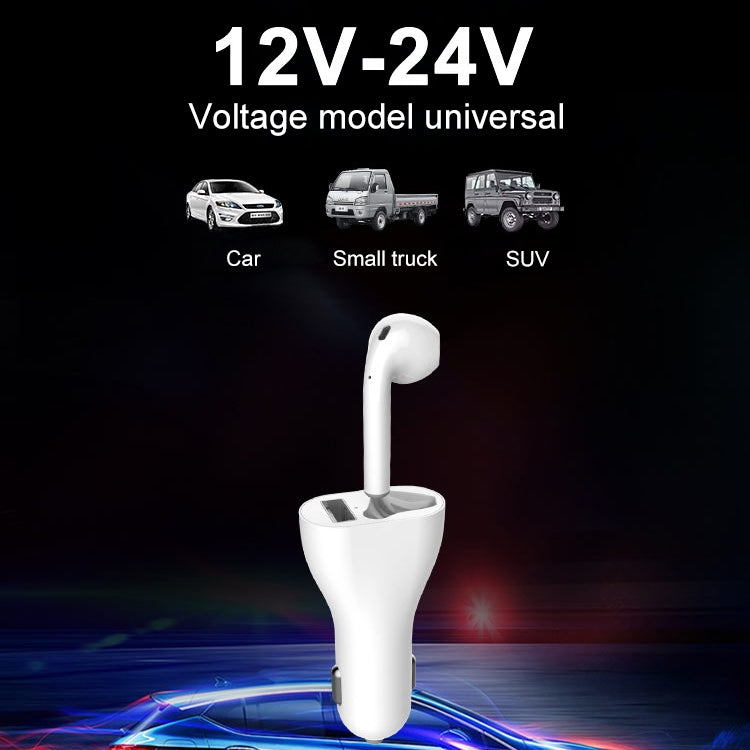 RV1 2 in 1 2.4A USB Port Car Charger & V5.0 Bluetooth
