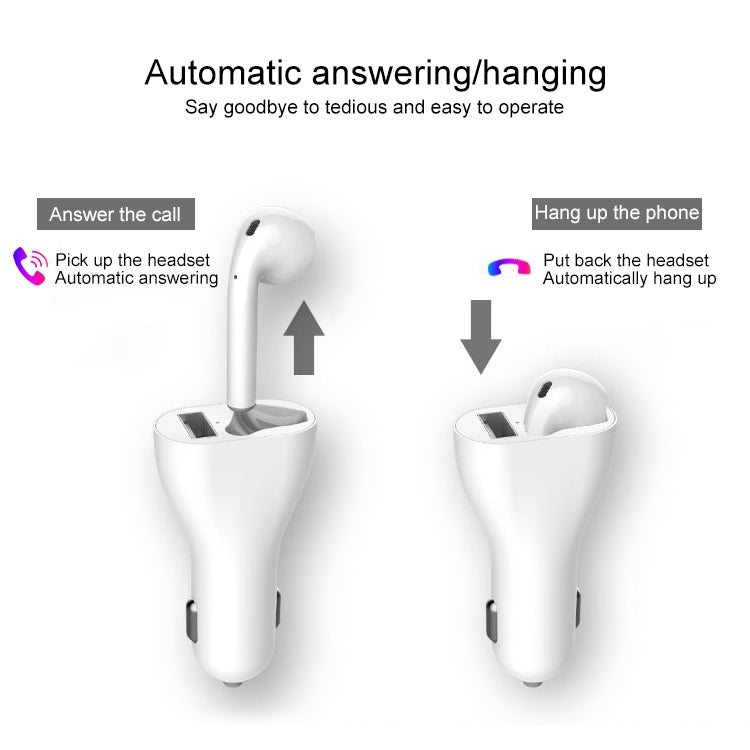 RV1 2 in 1 2.4A USB Port Car Charger & V5.0 Bluetooth