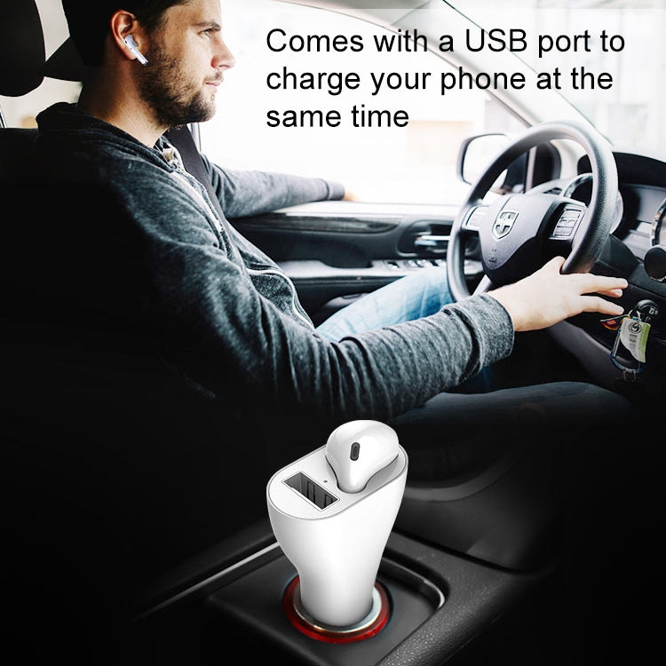 RV1 2 in 1 2.4A USB Port Car Charger & V5.0 Bluetooth