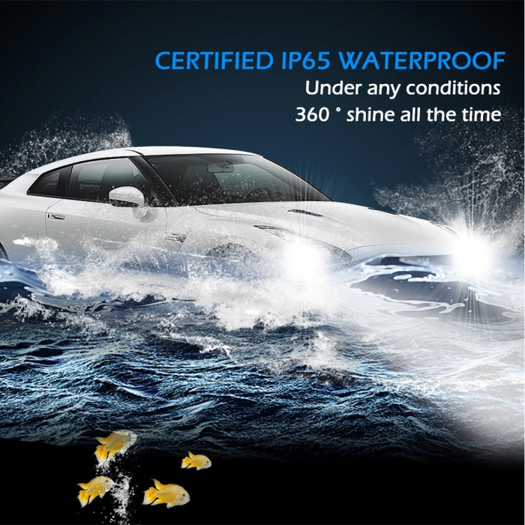 2 PCS R8 H3 30W 3500LM 6000K IP65 Waterproof Car LED Headlight with 2 COB Lamps, DC 9-36V (White Light)