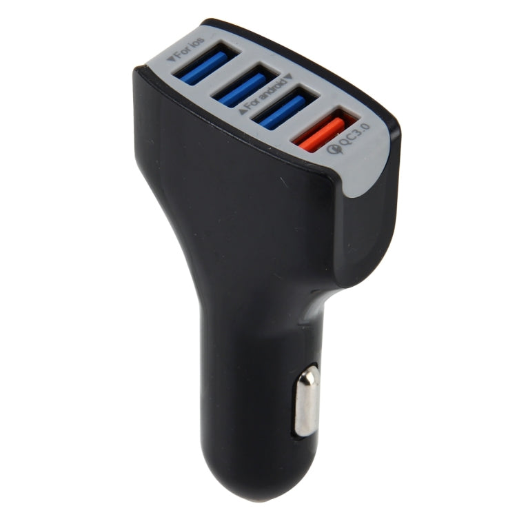 DC 12-24V Safety Quick Charger 3.0 Four Ports USB Charger 4 in 1 Car Charger Android IOS Universal