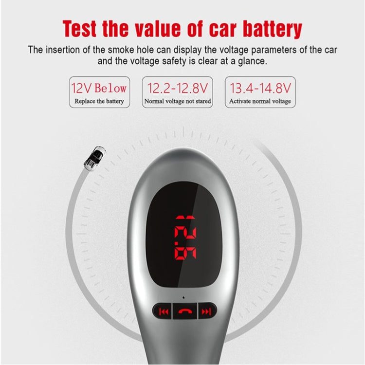 G96 Bluetooth Wireless Multi-function Car Kit MP3 Player FM Player Dual USB Charger with LED Screen, Support Hand-free and TF Card
