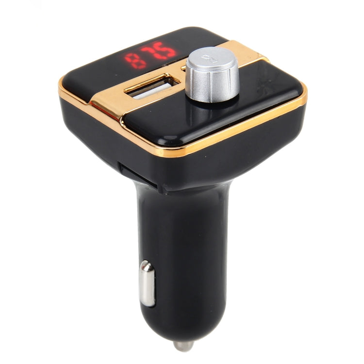 2.1A Car MP3 Player Multi-function Wireless Car FM Player Car Dual USB Charger with LED Screen Support Hand-free and TF Card