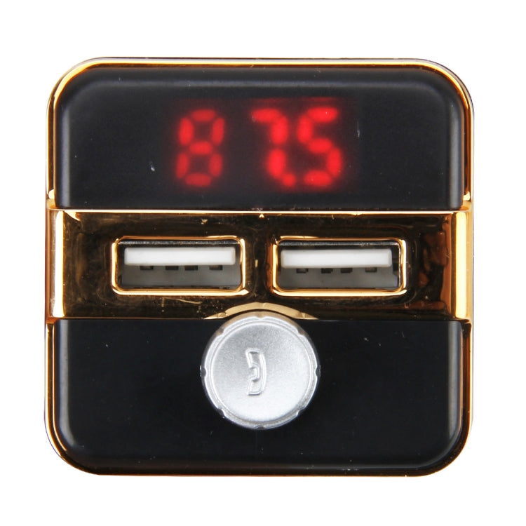 2.1A Car MP3 Player Multi-function Wireless Car FM Player Car Dual USB Charger with LED Screen Support Hand-free and TF Card