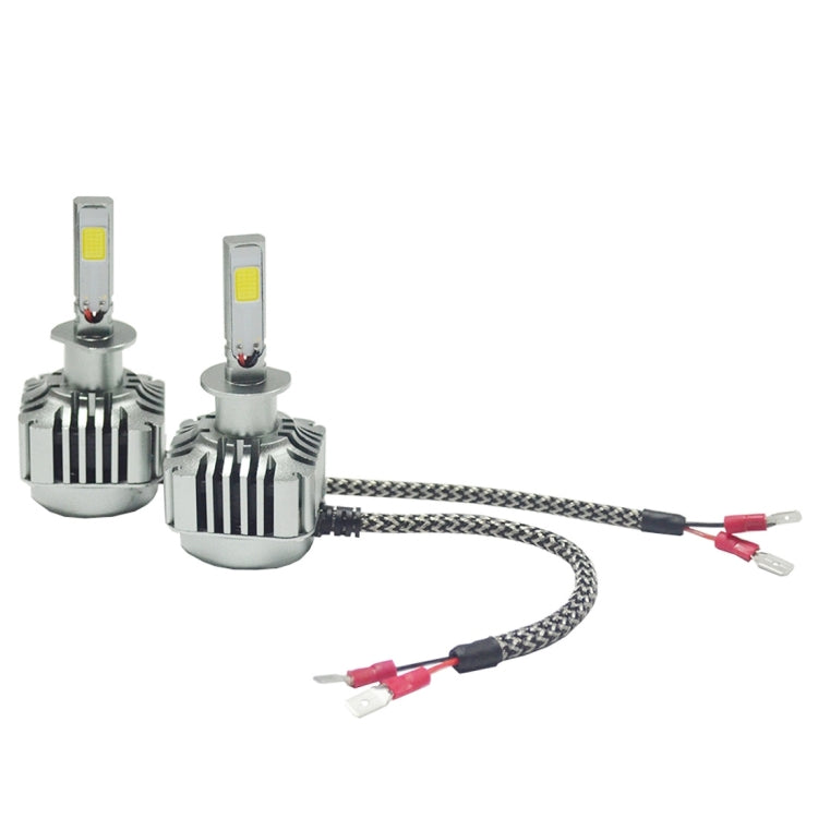 2 PCS WEIYAO V8 H1 36W 4800LM 6000K White Light Car 2 COB LEDs Headlight Kit, DC 12-24V
