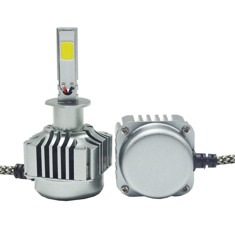 2 PCS WEIYAO V8 H1 36W 4800LM 6000K White Light Car 2 COB LEDs Headlight Kit, DC 12-24V