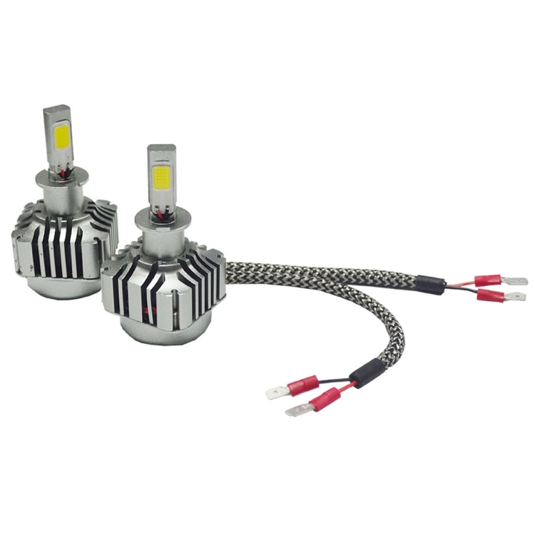 2 PCS WEIYAO V8 H3 36W 4800LM 6000K White Light Car 2 COB LEDs Headlight Kit, DC 12-24V