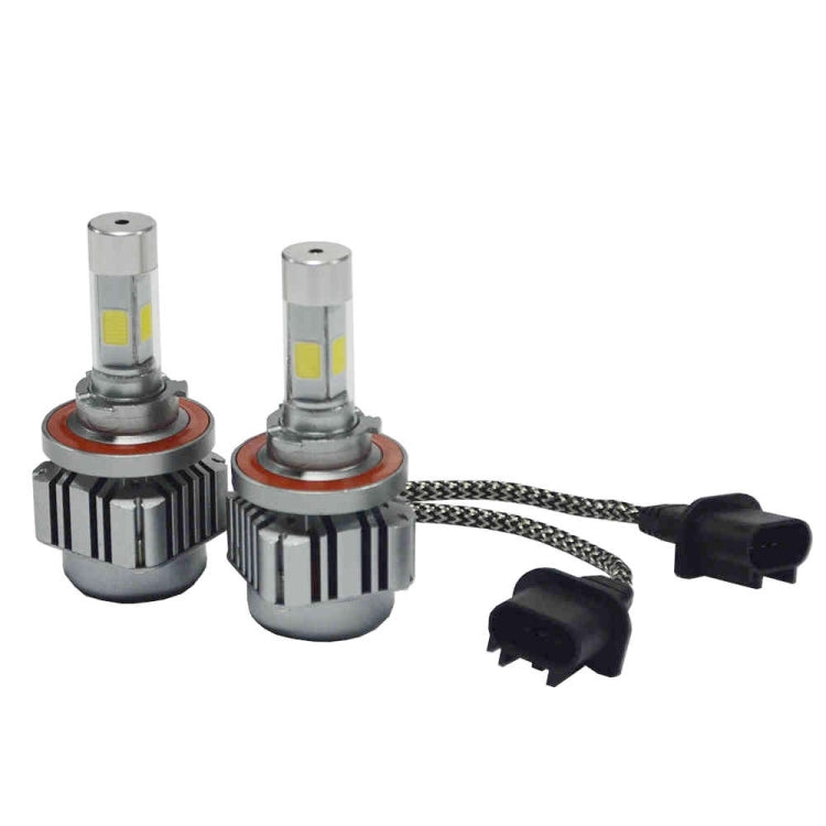 2 PCS WEIYAO V8 H13 36W 4800LM 6000K Car 4 COB LEDs Headlight Kit, DC 12-24V