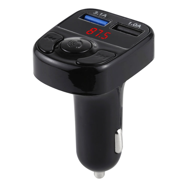 X22 Dual USB Charging Bluetooth FM Transmitter MP3 Player Car Kit, Support Hands-Free Call  & TF Card & U Disk(Black)