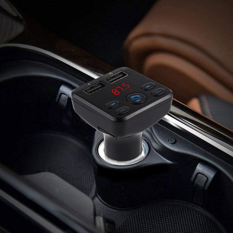 A10 Dual USB Charging Bluetooth FM Transmitter MP3 Player Car Kit, Support Hands-Free Call & TF Card & U Disk