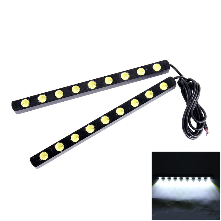 2 PCS 9W 900LM 6000K 9 LEDs White Light Car DRL Daytime Running Lights Lamp, DC 12V