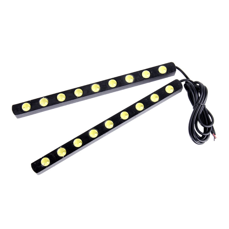 2 PCS 9W 900LM 6000K 9 LEDs White Light Car DRL Daytime Running Lights Lamp, DC 12V