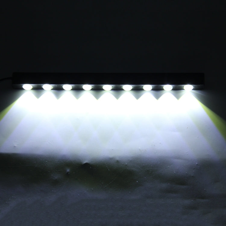 2 PCS 9W 900LM 6000K 9 LEDs White Light Car DRL Daytime Running Lights Lamp, DC 12V