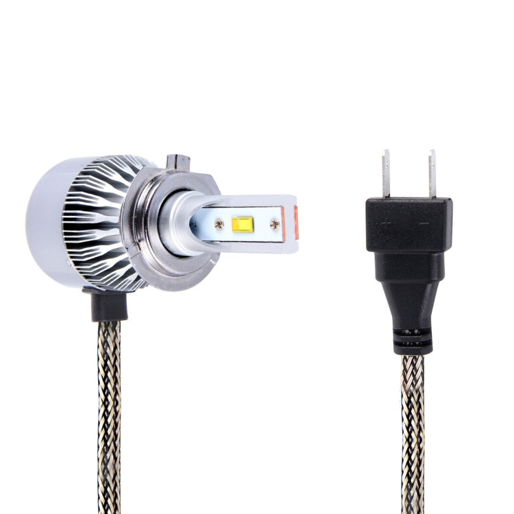 2PCS  H7 36W 3800LM 6000K 12 High Power LED White Headlamp, DC 8-48V