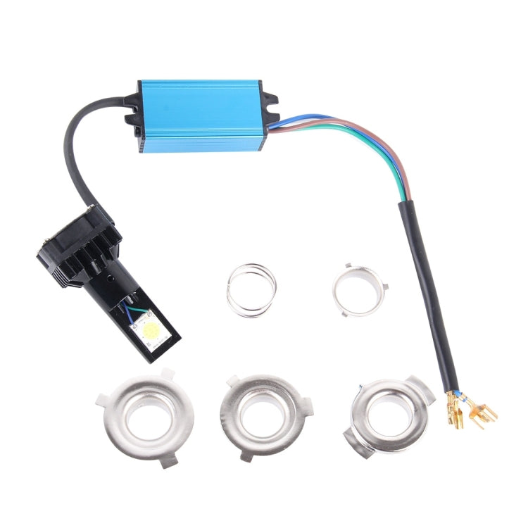 M4 20W White 4 LED Motorcycle Headlight Lamp, DC 9-36V,  Cable Length: 30cm