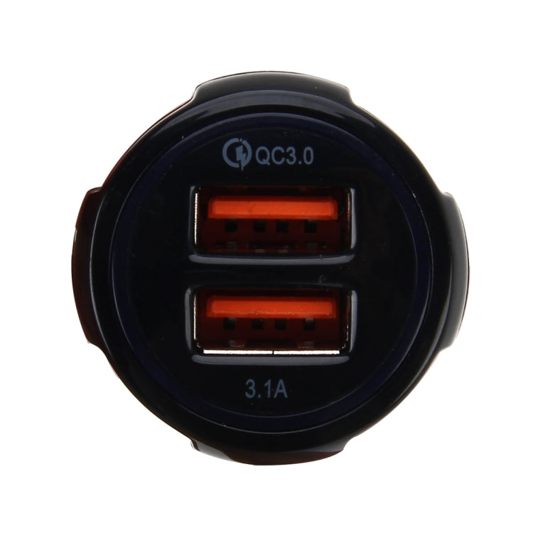 DC 12-24V Quick Charger 3.0 Car Charger with 3.1A Car Dual USB Chargers