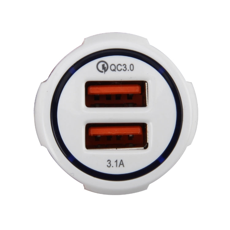 DC 12-24V Quick Charger 3.0 Car Charger with 3.1A Car Dual USB Chargers