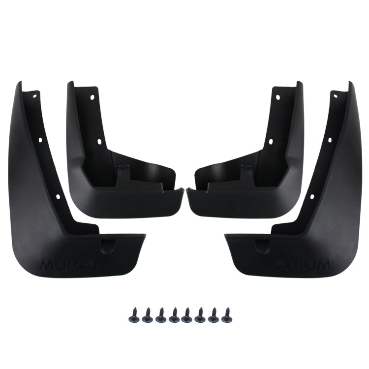 4 PCS Car Auto Semi-Rigid PVC Splash Flaps Mudguards Fender Guard for Murano