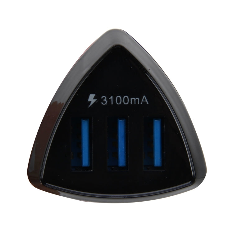 Safety Quickly Charger DC 12-24V Digital Charger Intelligent Matching Current Intelligent Charge 3 USB Ports Car Charger