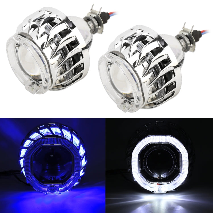 IPHCAR F2S 2 PCS H1 2.5 inch 12V Double Light Bi-Xenon Projector Lens Headlight with Light Bulb for Left Driving