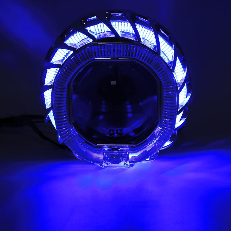 IPHCAR F2S 2 PCS H1 2.5 inch 12V Double Light Bi-Xenon Projector Lens Headlight with Light Bulb for Left Driving