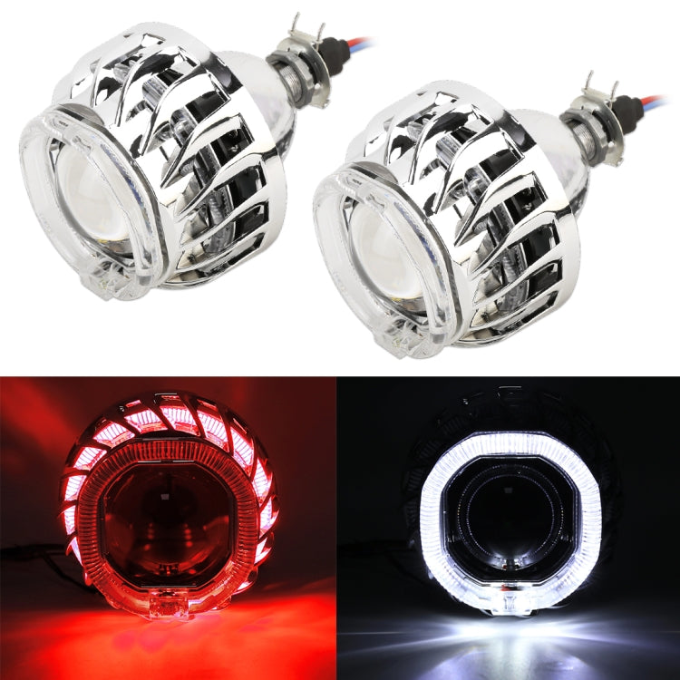 IPHCAR F2S 2 PCS H1 2.5 inch 12V Double Light Bi-Xenon Projector Lens Headlight with Light Bulb for Left Driving