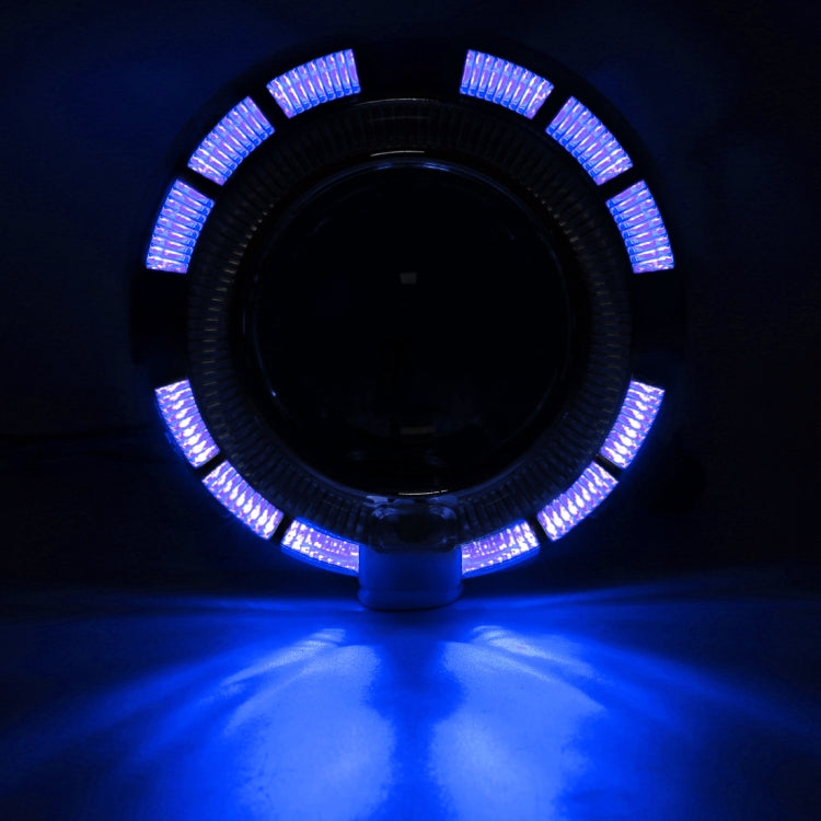 IPHCAR G262S 2 PCS H1 2.5 inch 12V Double Light Bi-Xenon Projector Lens Headlight with Light Bulb for Left Driving