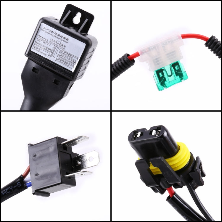 IPHCAR G262S 2 PCS H1 2.5 inch 12V Double Light Bi-Xenon Projector Lens Headlight with Light Bulb for Left Driving