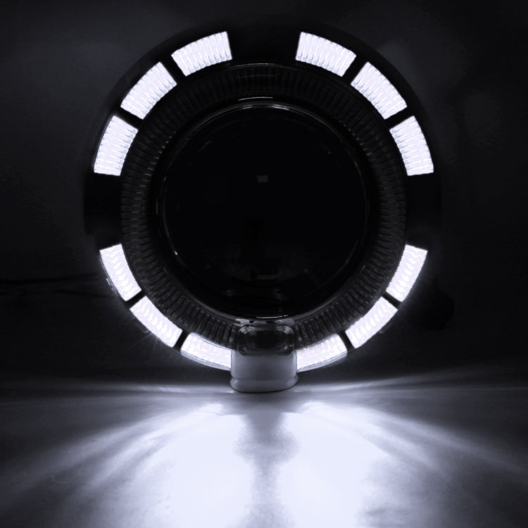 IPHCAR G262S 2 PCS H1 2.5 inch 12V Double Light Bi-Xenon Projector Lens Headlight with Light Bulb for Left Driving