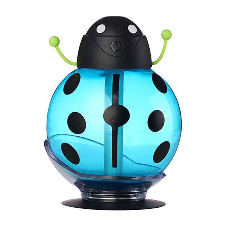 260ML 360 Degree Rotation Beetle Aromatherapy Air Purifier Humidifier with LED Light & Sucker Base for Home / Office / Car