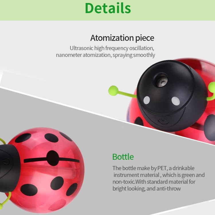 260ML 360 Degree Rotation Beetle Aromatherapy Air Purifier Humidifier with LED Light & Sucker Base for Home / Office / Car