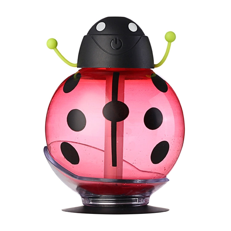 260ML 360 Degree Rotation Beetle Aromatherapy Air Purifier Humidifier with LED Light & Sucker Base for Home / Office / Car
