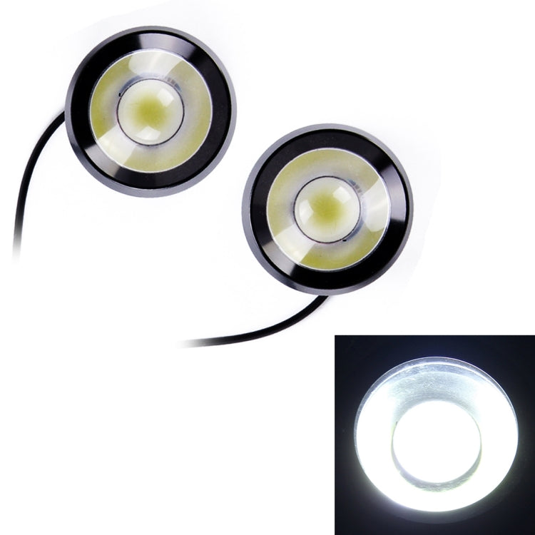 2 PCS 5W 12V  Eagle Eye light /  White Flashing Light for Vehicles, Cable Length: 80cm