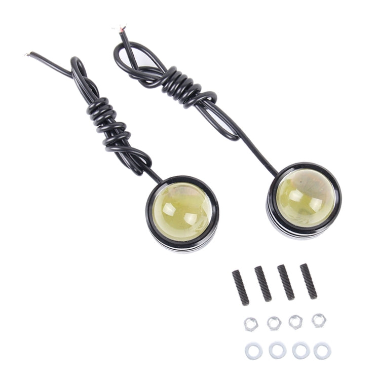 2 PCS DC 12V 15W 6000K Eagle Eyes Light Long Life, Wire Length: 60cm