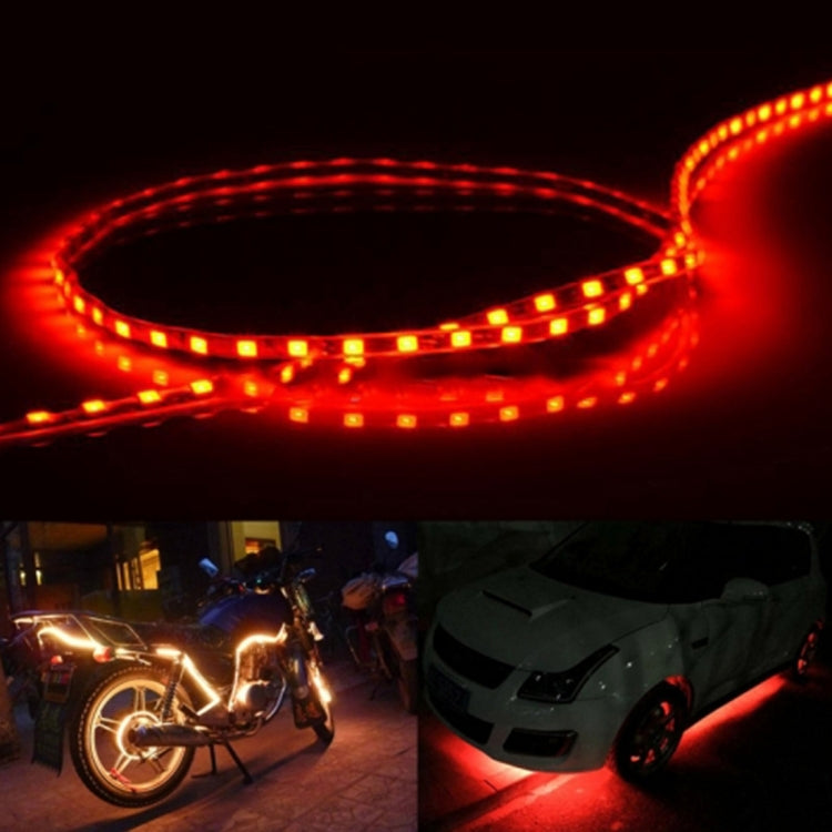 5 PCS 45 LED 3528 SMD Waterproof Flexible Car Strip Light for Car Decoration, DC 12V, Length: 90cm