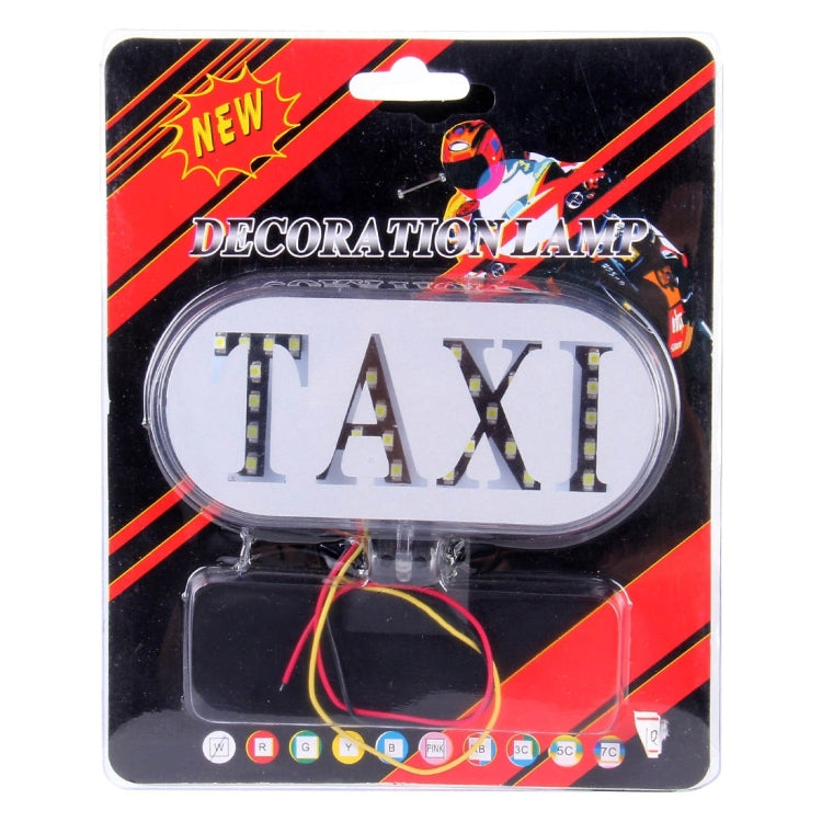 3W Continuous + Flashing White Light Taxi Dome Lamp With 32 LED Lights, DC 12V