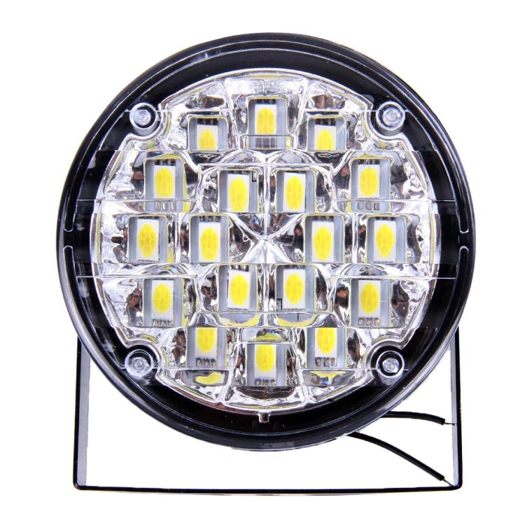 2 PCS HY-3017 6W 5000K 500LM White Light Car DRL Daytime Running Lights Lamp With 18 LED Lights, DC 12V