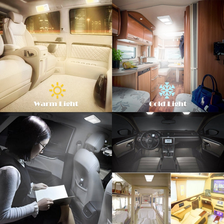 DC12-24V Car Reading light with Toutch Switch Warm / Cold Light 5 Gear Lighting Mode Eye Lamp for Caravan and Boat RV