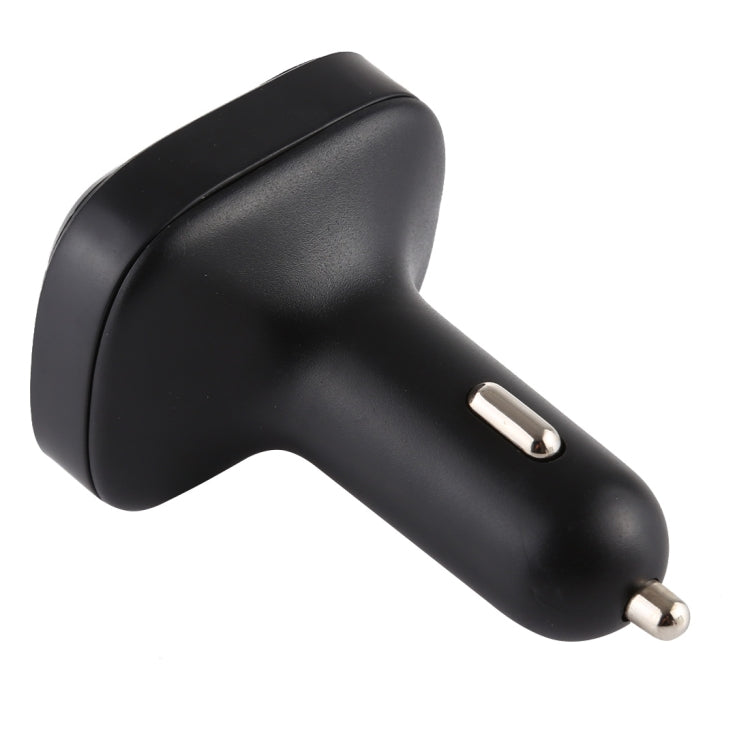V-019 Dual USB Charging Bluetooth FM Transmitter MP3 Music Player Car Kit, Support Hands-Free Call  & TF Card (Black)