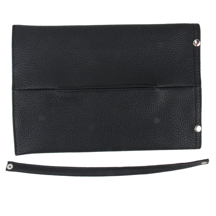 Car Auto Leather Sun Visor Backseat Multi-function Hanger Tissue Box Paper Napkin Bag Hanging Paper Towel Box(Not Include Napkin)