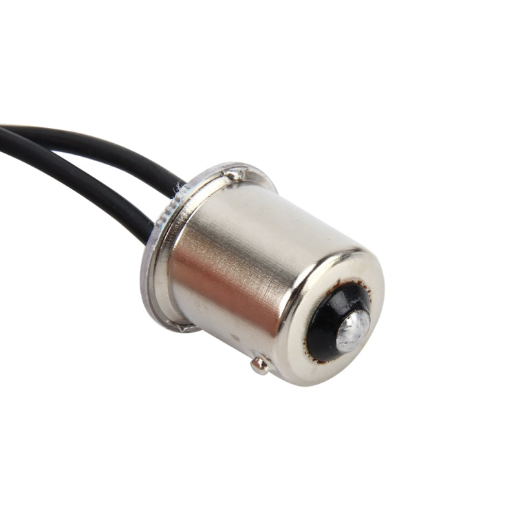 2 PCS 1156/Ba15s 5W 450LM 60LEDs DC 12V SMD-4014 Car Tail Bulb Turn Signal Auto Reverse Lamp Daytime Turn Running Light Car Source Set(White Light+Yellow Light), Cable Length: 40cm