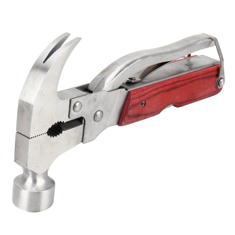 Outdoor Stainless Steel Multi-function Hammer Auto Emergency Kit Tool (Hammer + Pliers + Saw Blade + Knife + Bottle Opener)