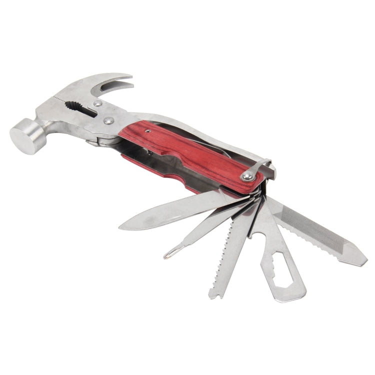 Outdoor Stainless Steel Multi-function Hammer Auto Emergency Kit Tool (Hammer + Pliers + Saw Blade + Knife + Bottle Opener)